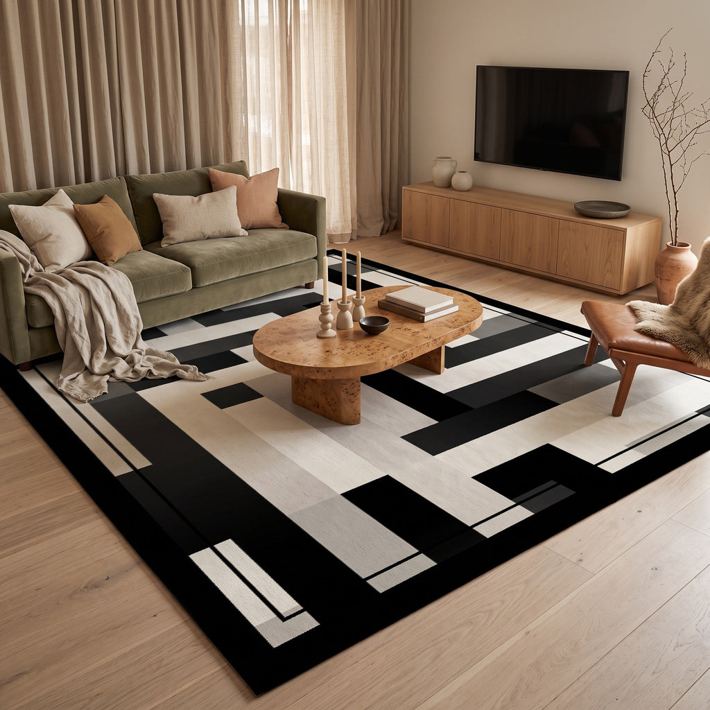Tapis Salon Géométrique Delphine