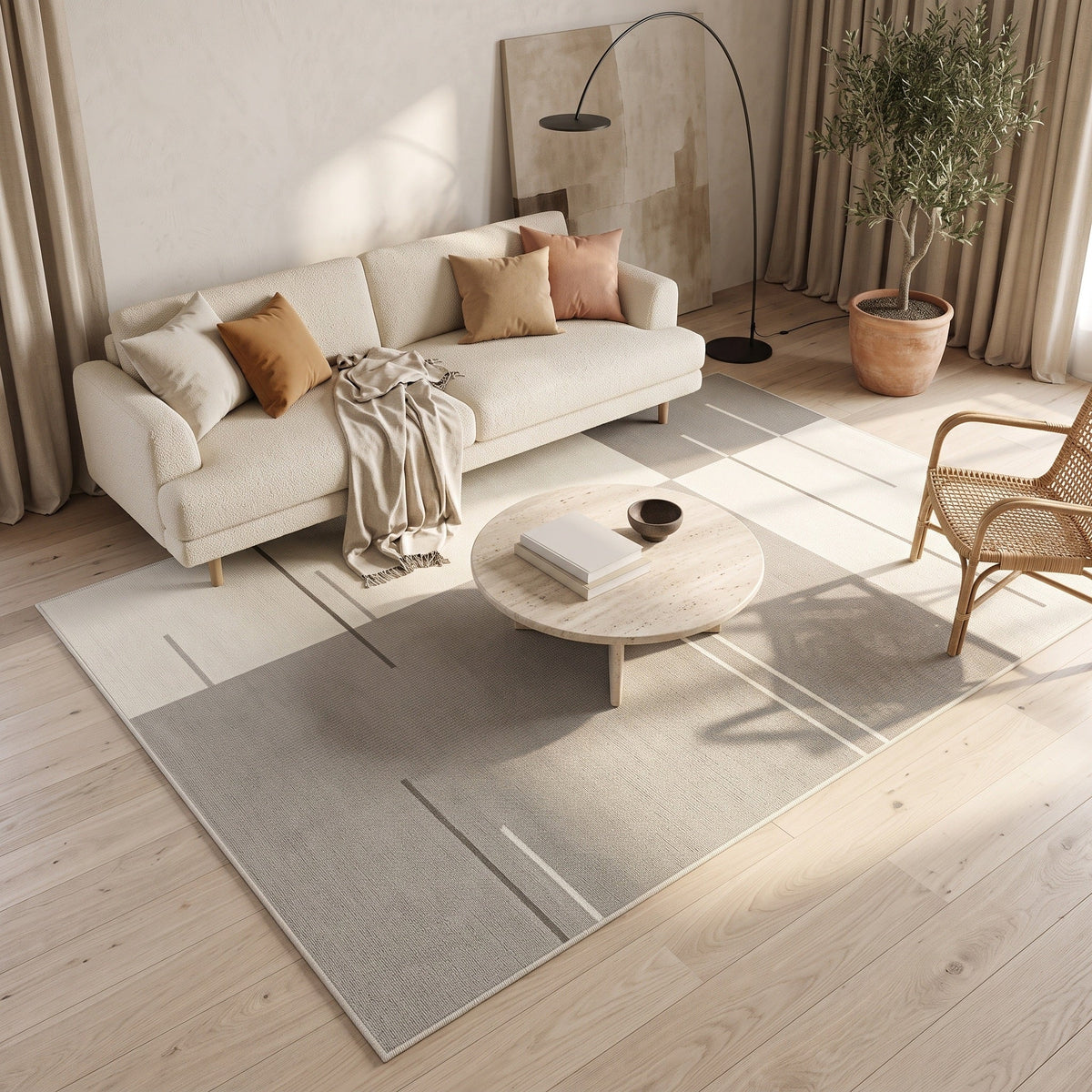 Tapis Salon Géométrique Éphraïm