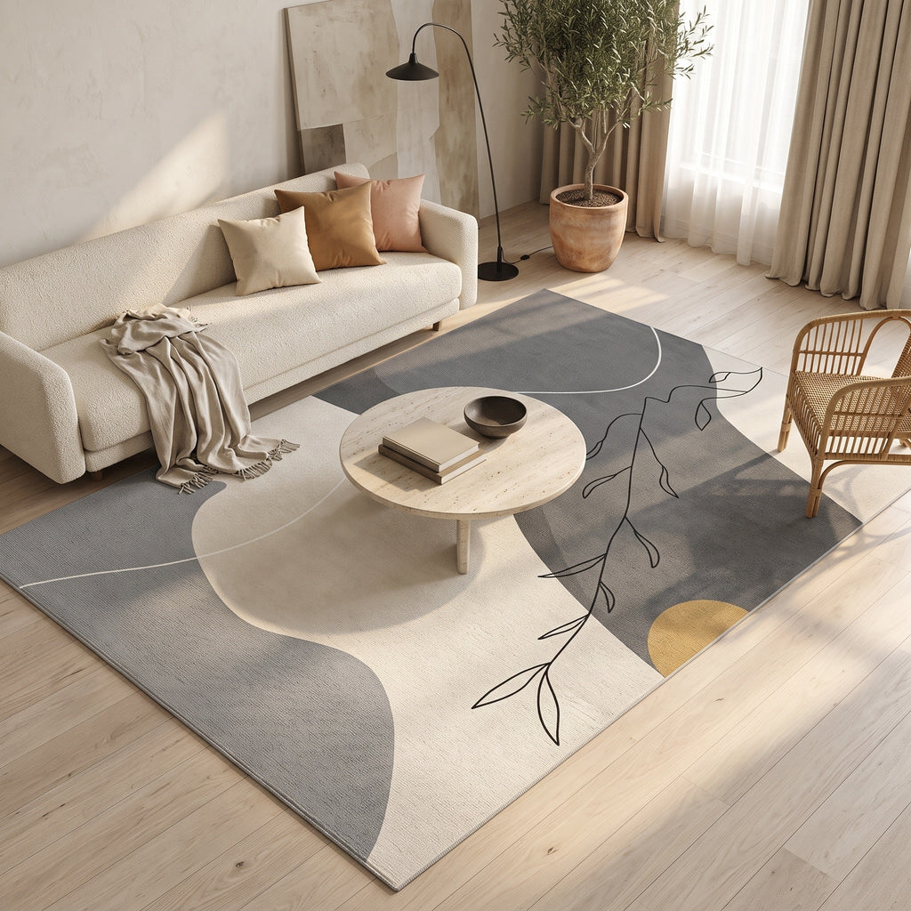 Tapis Salon Géométrique Ermeline