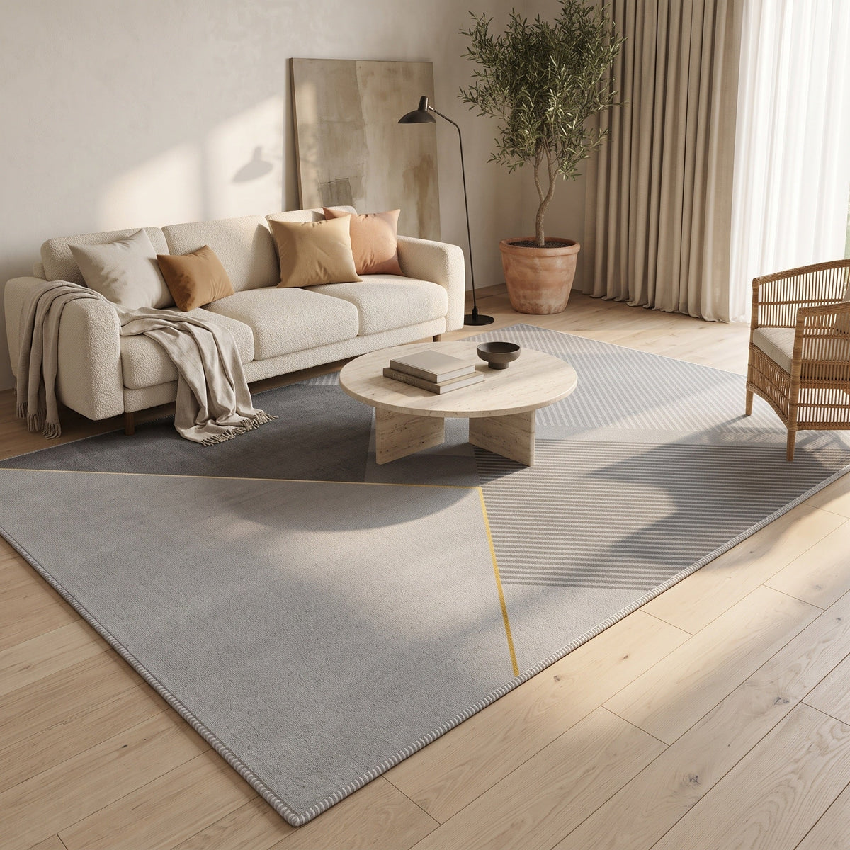 Tapis Salon Géométrique Esclarmonde