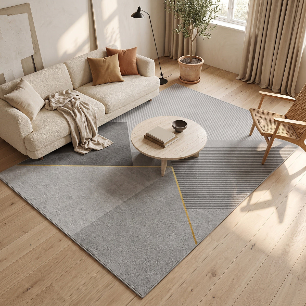 Tapis Salon Géométrique Esclarmonde