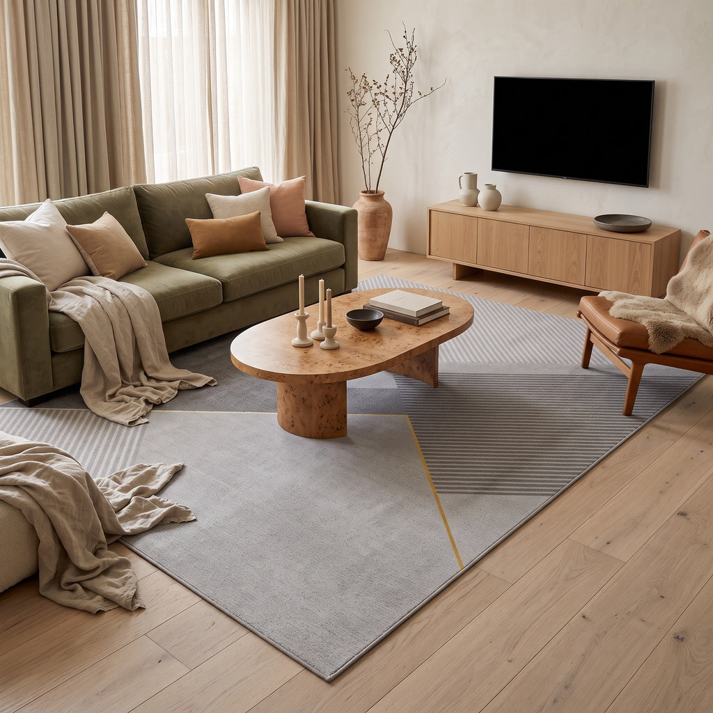 Tapis Salon Géométrique Esclarmonde