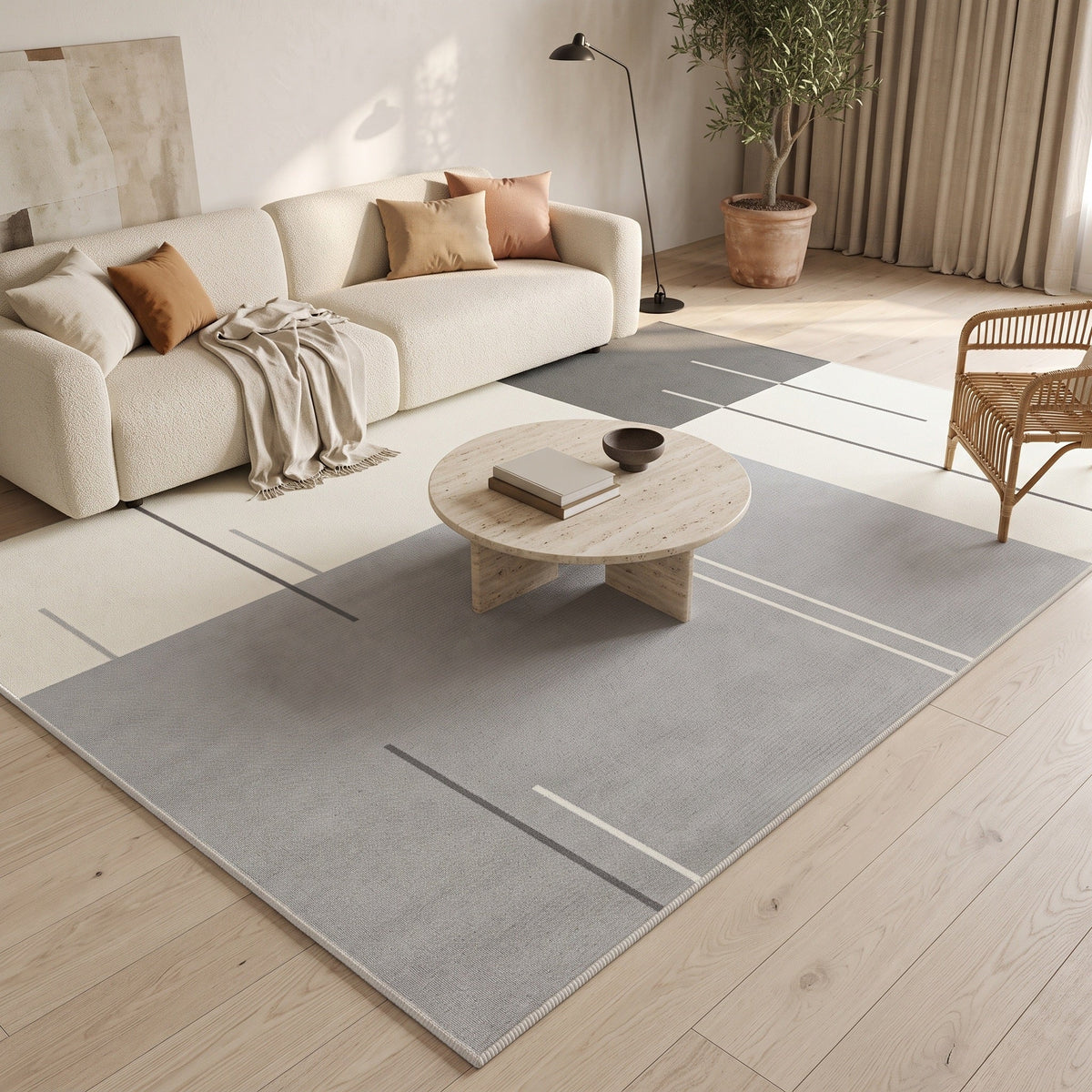 Tapis Salon Géométrique Eudes