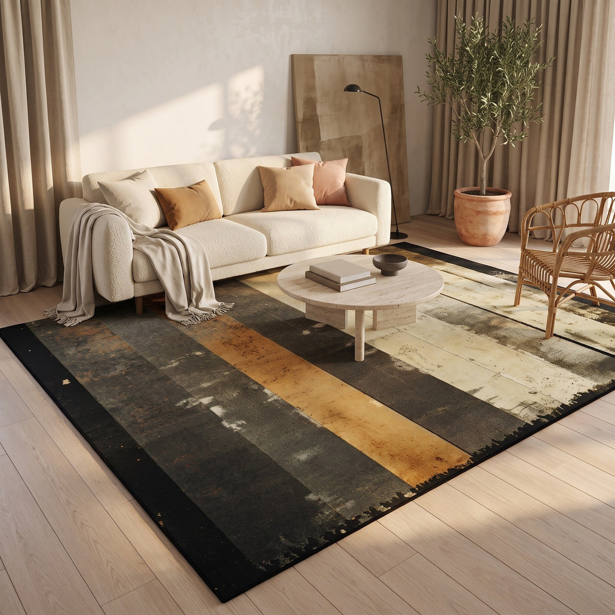 Tapis Salon Géométrique Sylvain