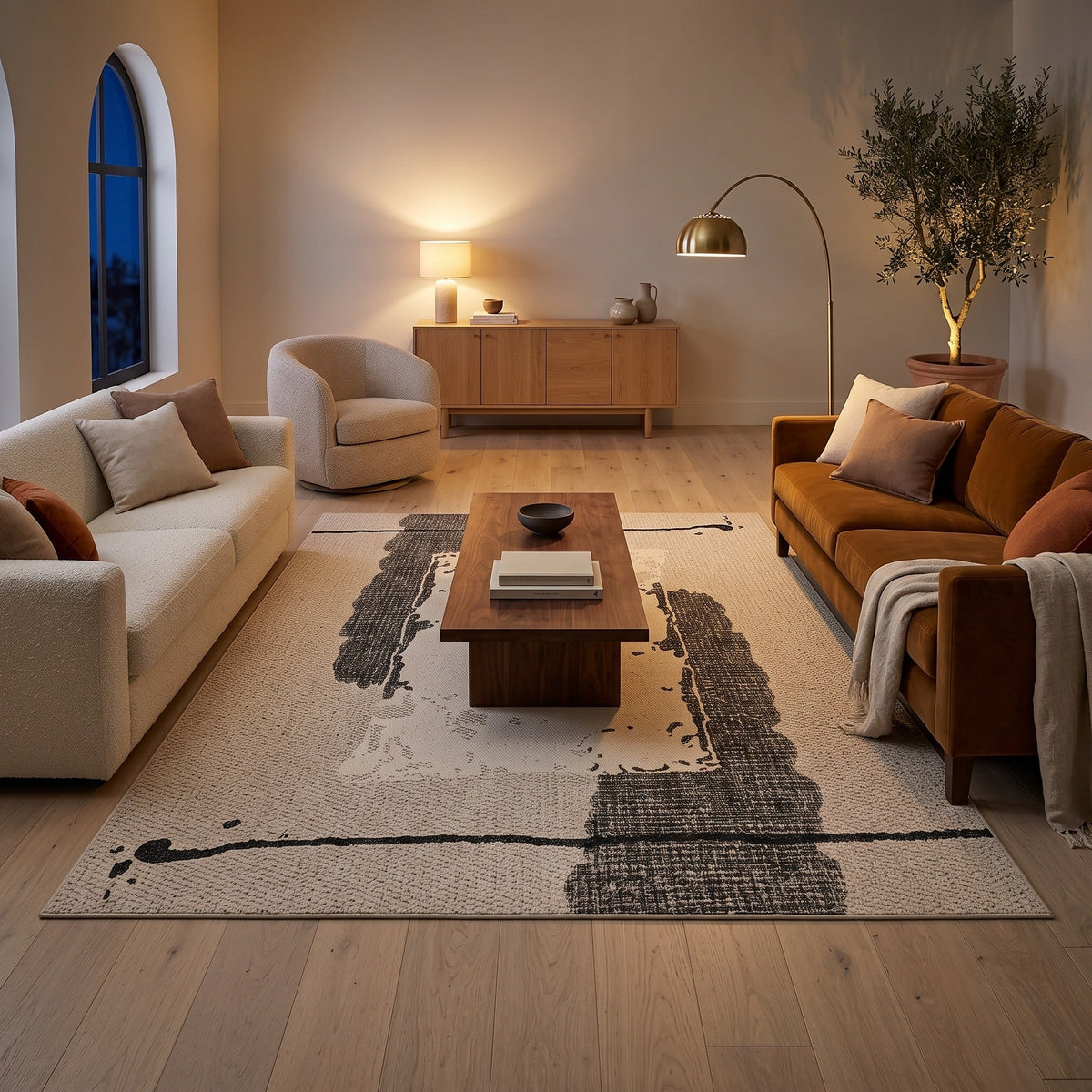 Tapis Salon Minimaliste Alphonse