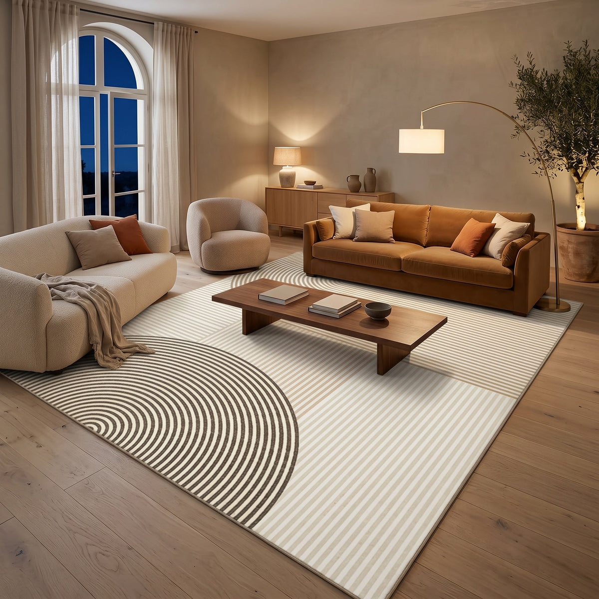 Tapis Salon Minimaliste Basile