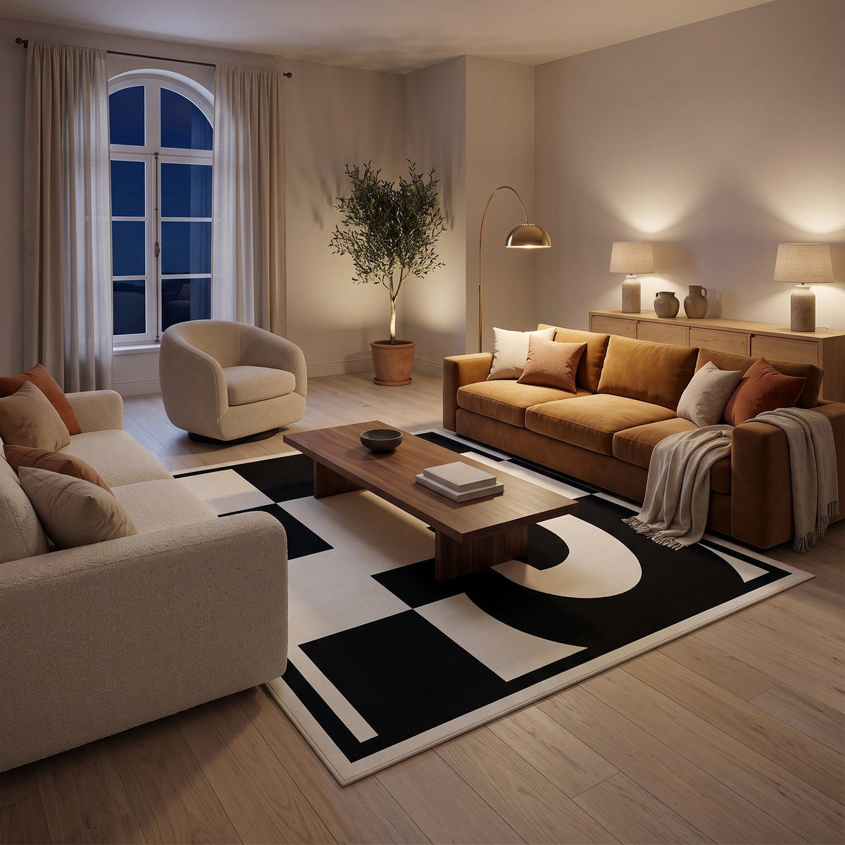 Tapis Salon Minimaliste Chloé
