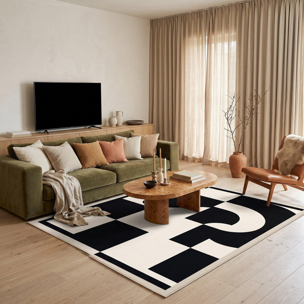 Tapis Salon Minimaliste Chloé