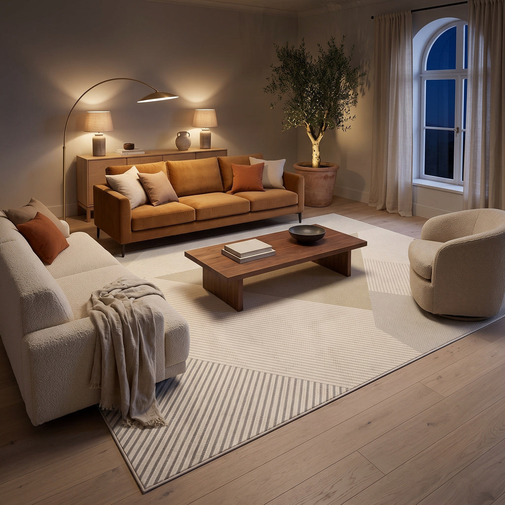 Tapis Salon Minimaliste Clémence