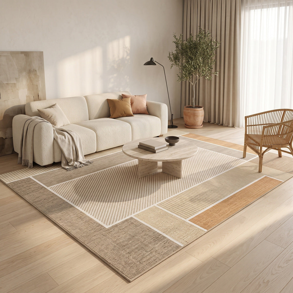 Tapis Salon Minimaliste Cunégonde