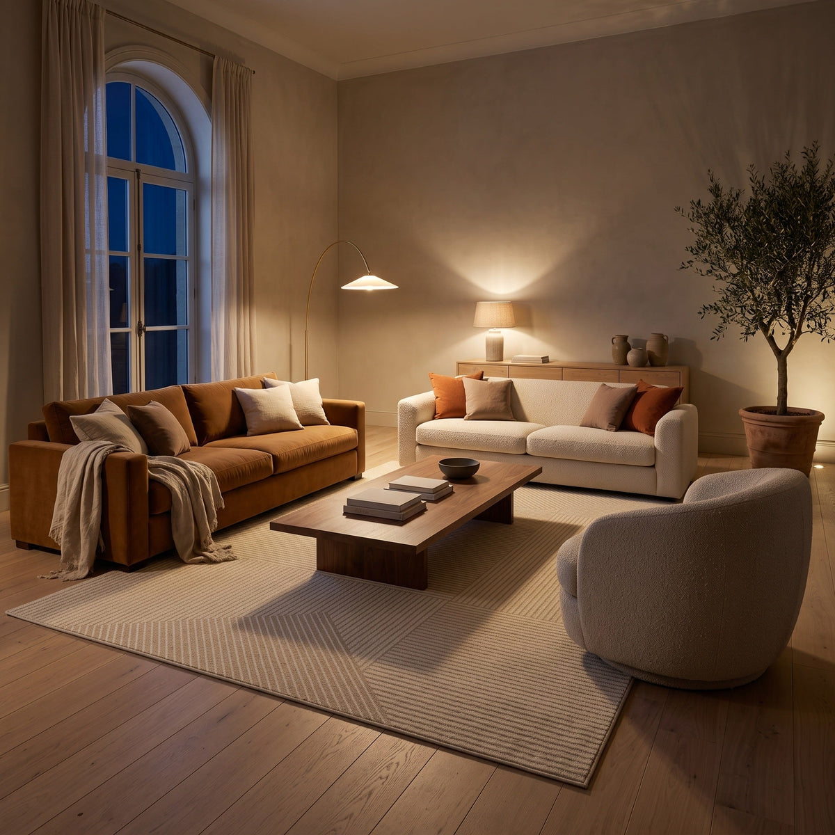 Tapis Salon Minimaliste Diane