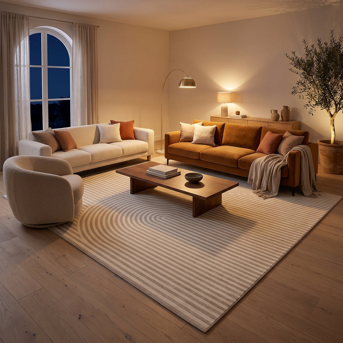 Tapis Salon Minimaliste Fernand