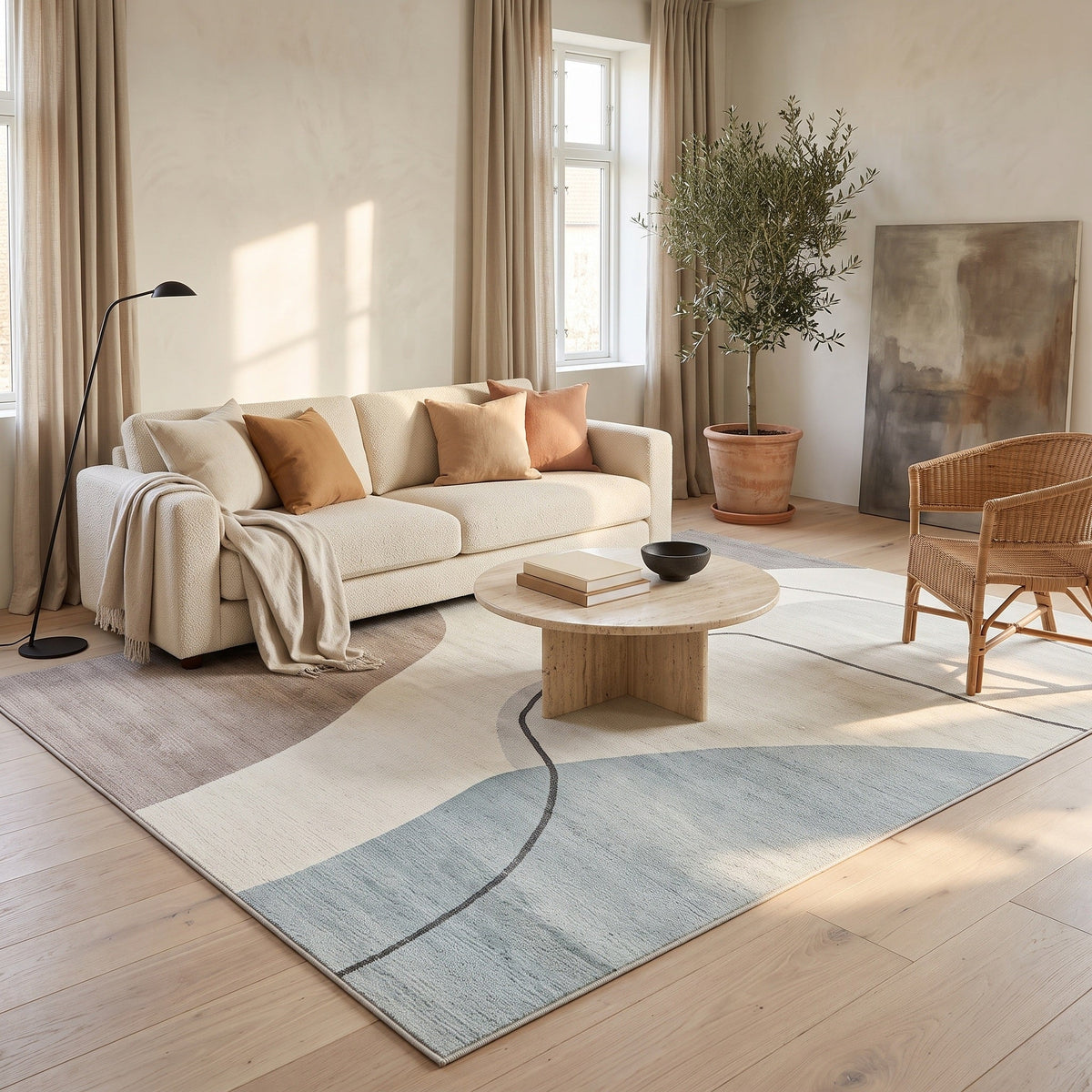 Tapis Salon Minimaliste Fidèle