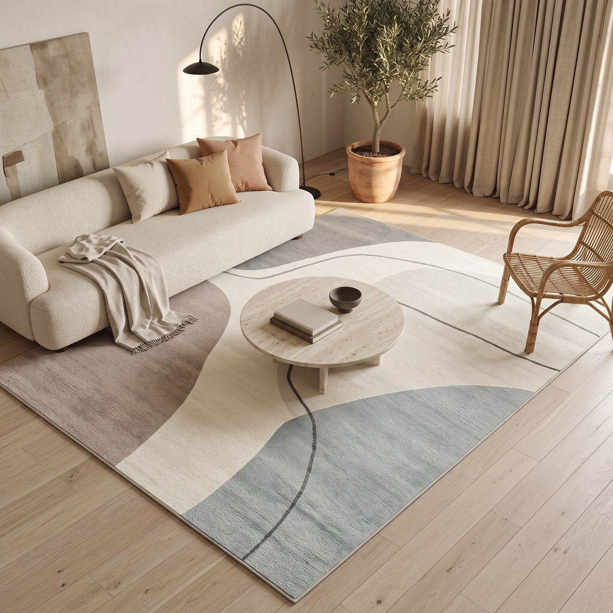 Tapis Salon Minimaliste Fidèle
