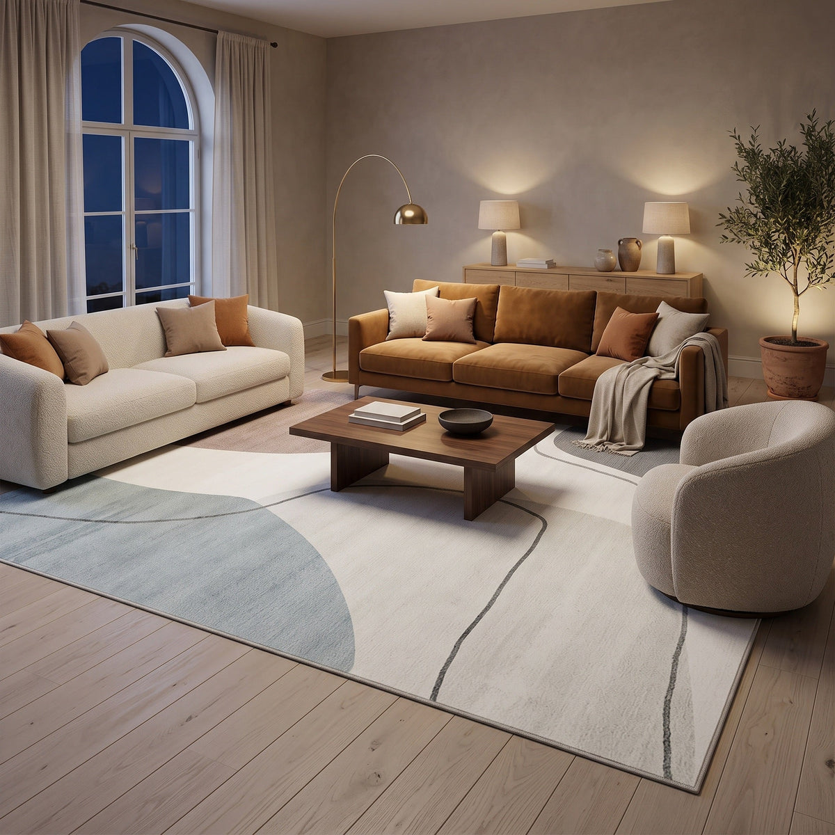 Tapis Salon Minimaliste Fidèle