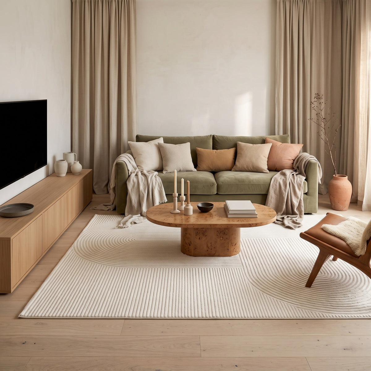Tapis Salon Minimaliste Gwenaël