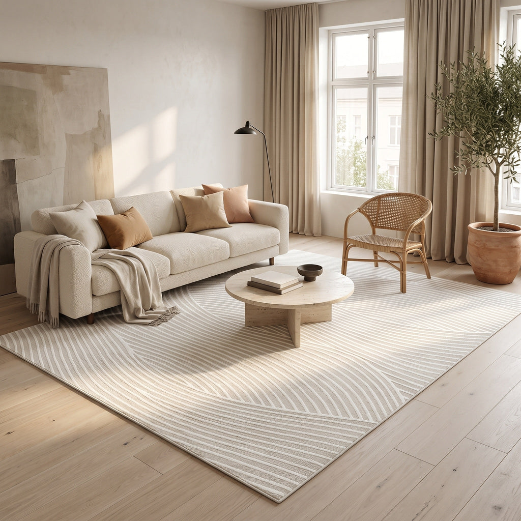 Tapis Salon Minimaliste Harmonie