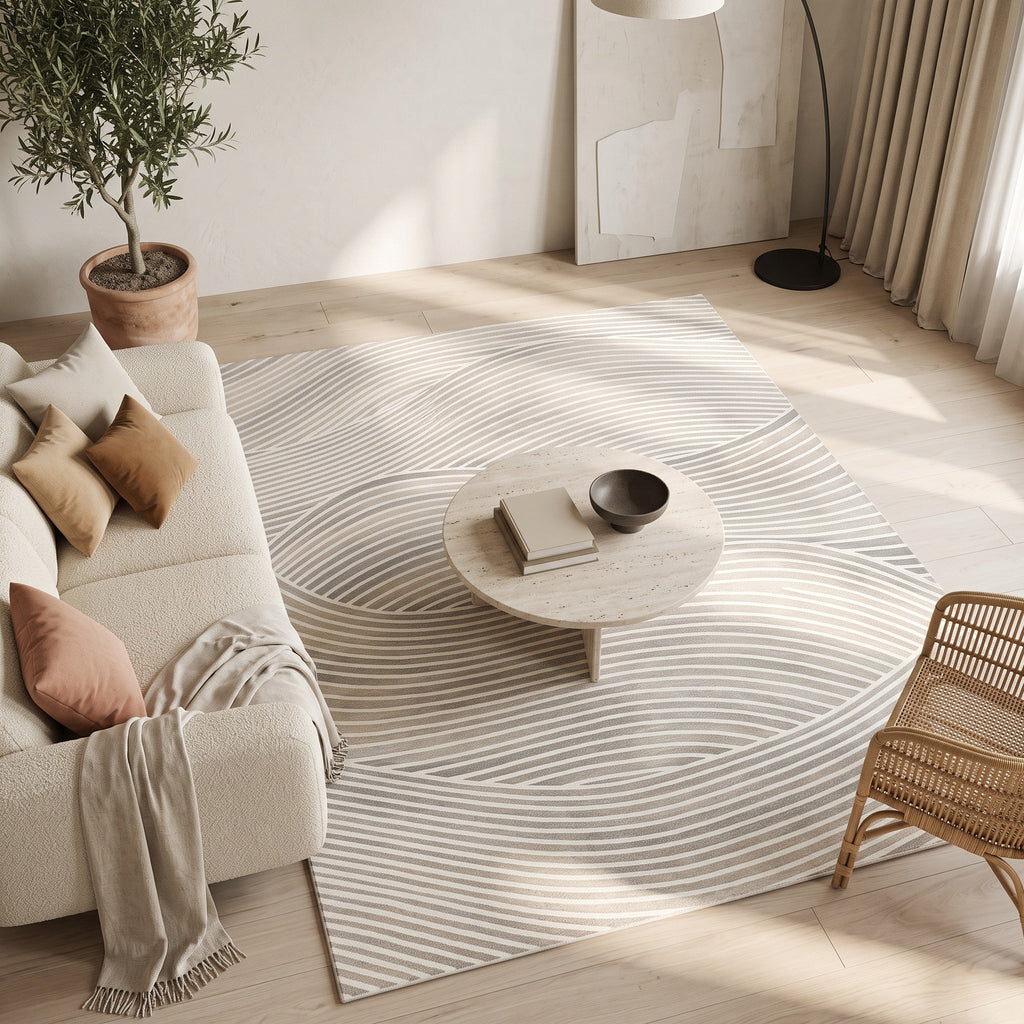 Tapis Salon Minimaliste Harmonie