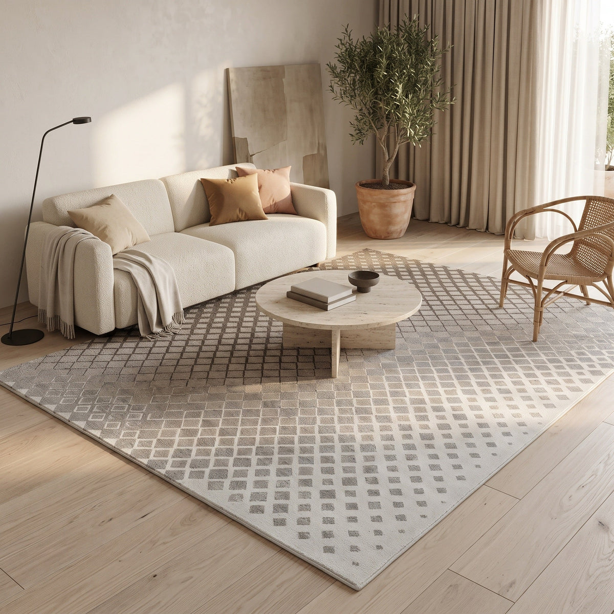Tapis Salon Minimaliste Haude