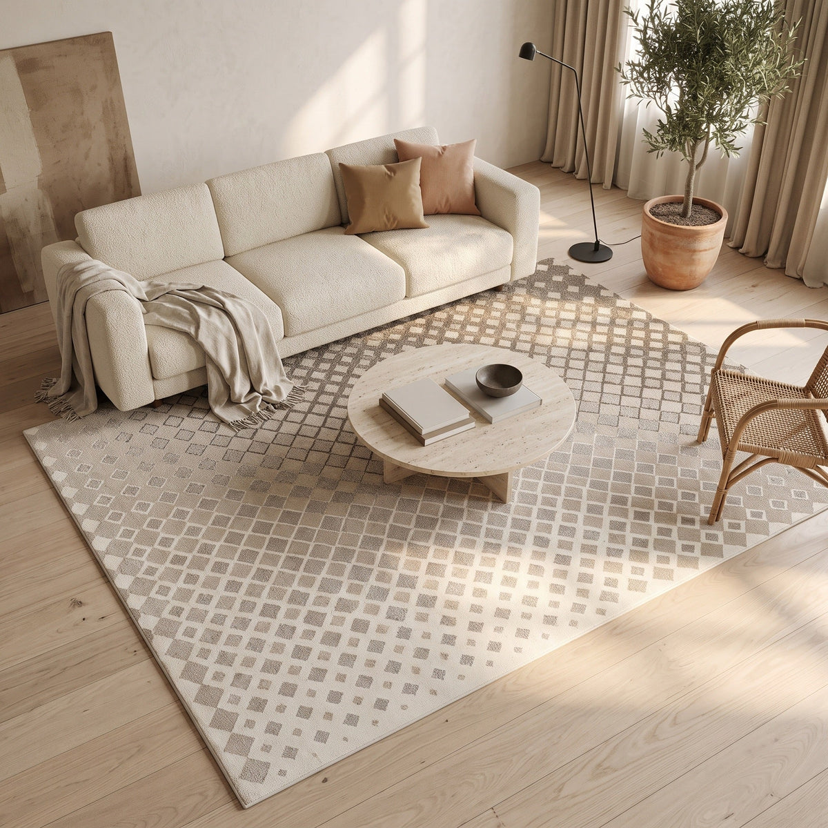 Tapis Salon Minimaliste Haude