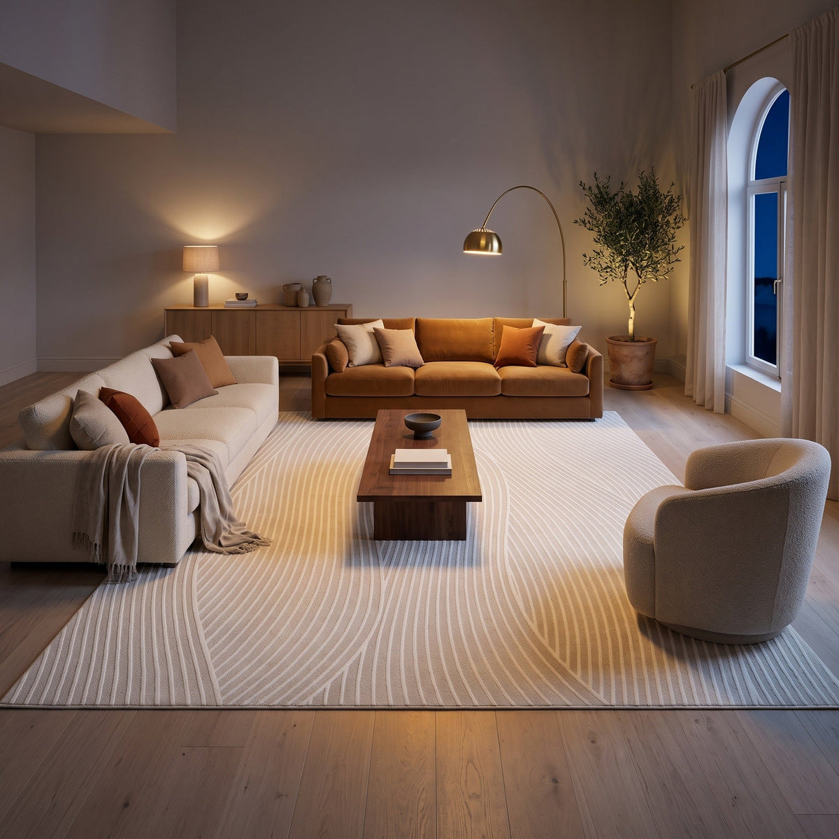 Tapis Salon Minimaliste Herbert