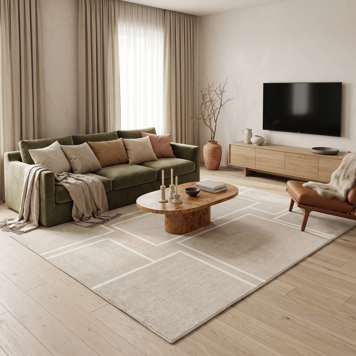 Tapis Salon Minimaliste Hubert
