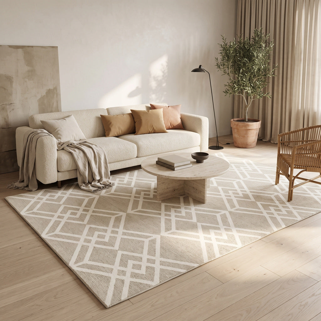 Tapis Salon Minimaliste Huguette
