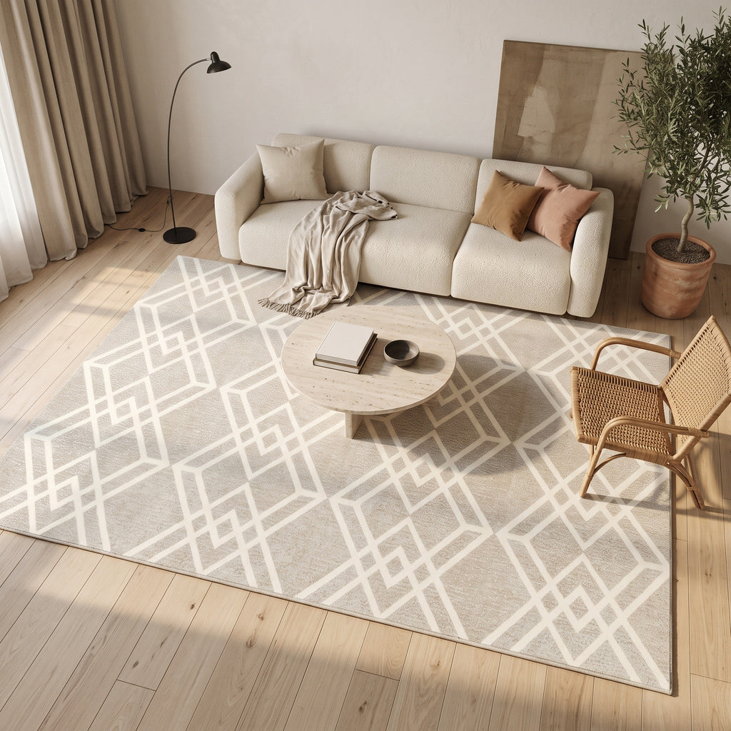 Tapis Salon Minimaliste Huguette