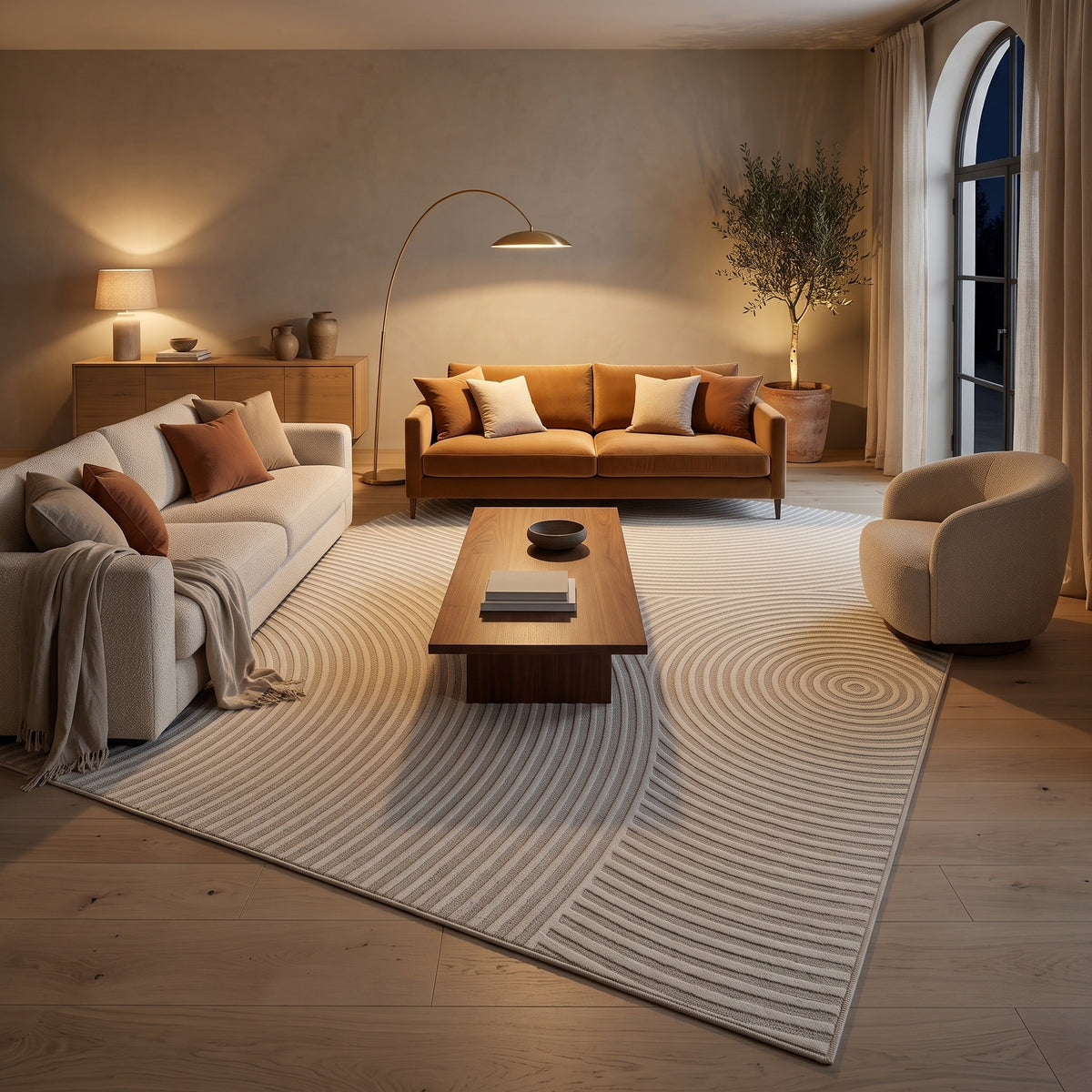 Tapis Salon Moderne Macaire