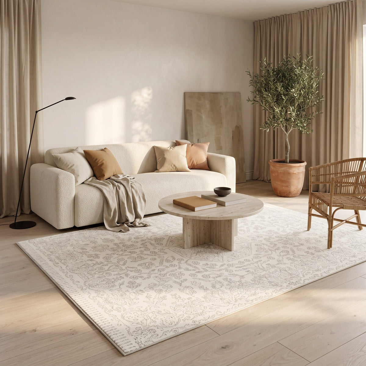 Tapis Salon Naturel Juliette
