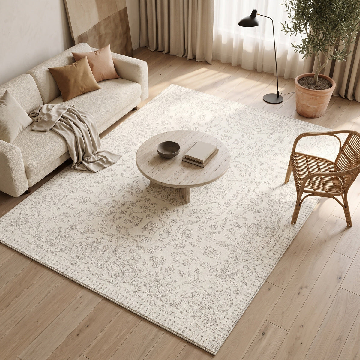 Tapis Salon Naturel Juliette