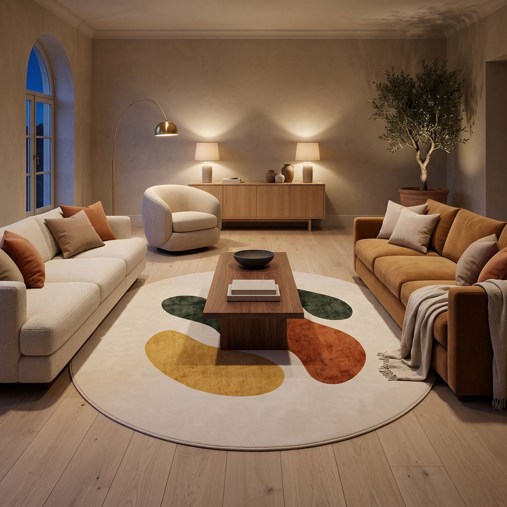 Tapis Salon Rond Achille