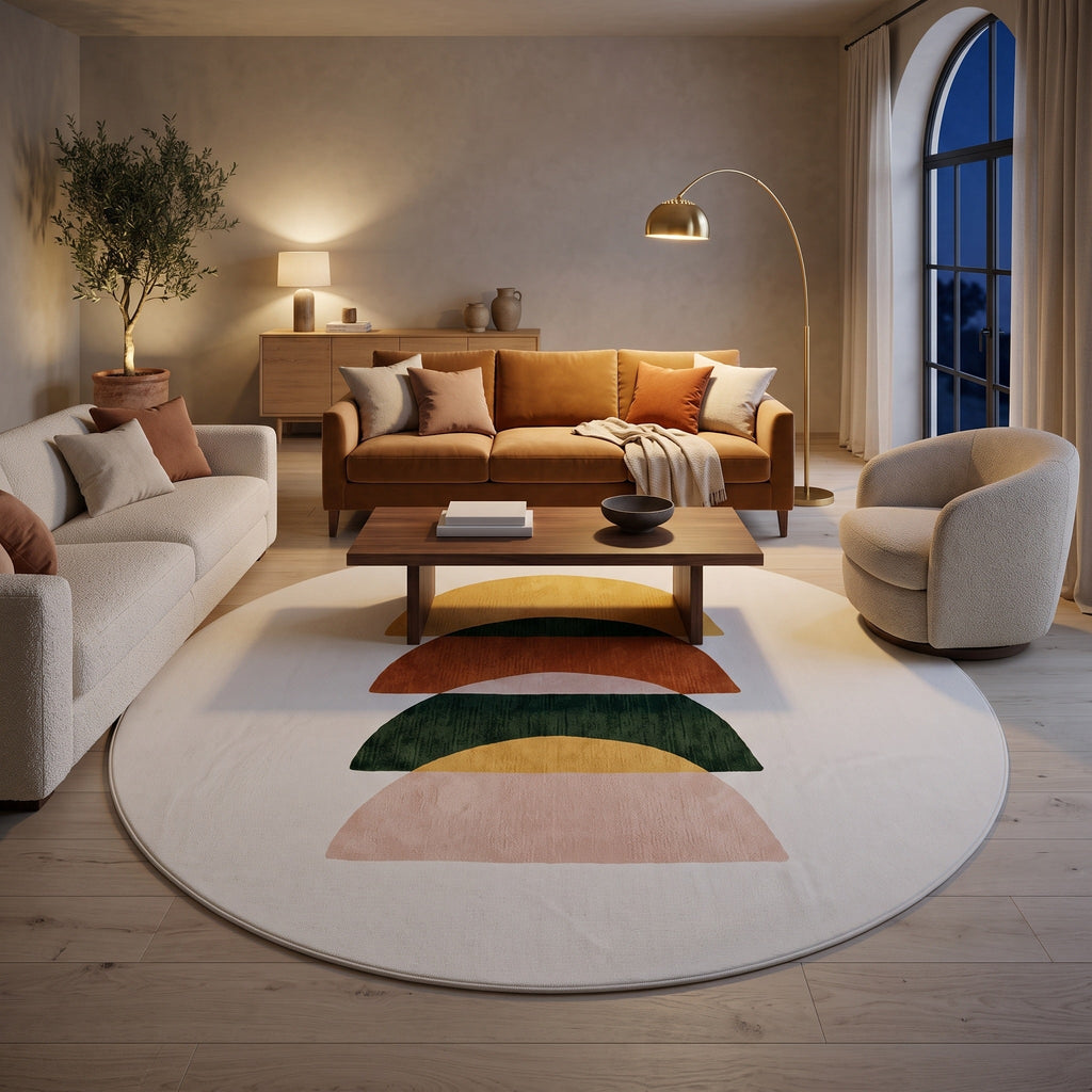 Tapis Salon Rond Adhémar