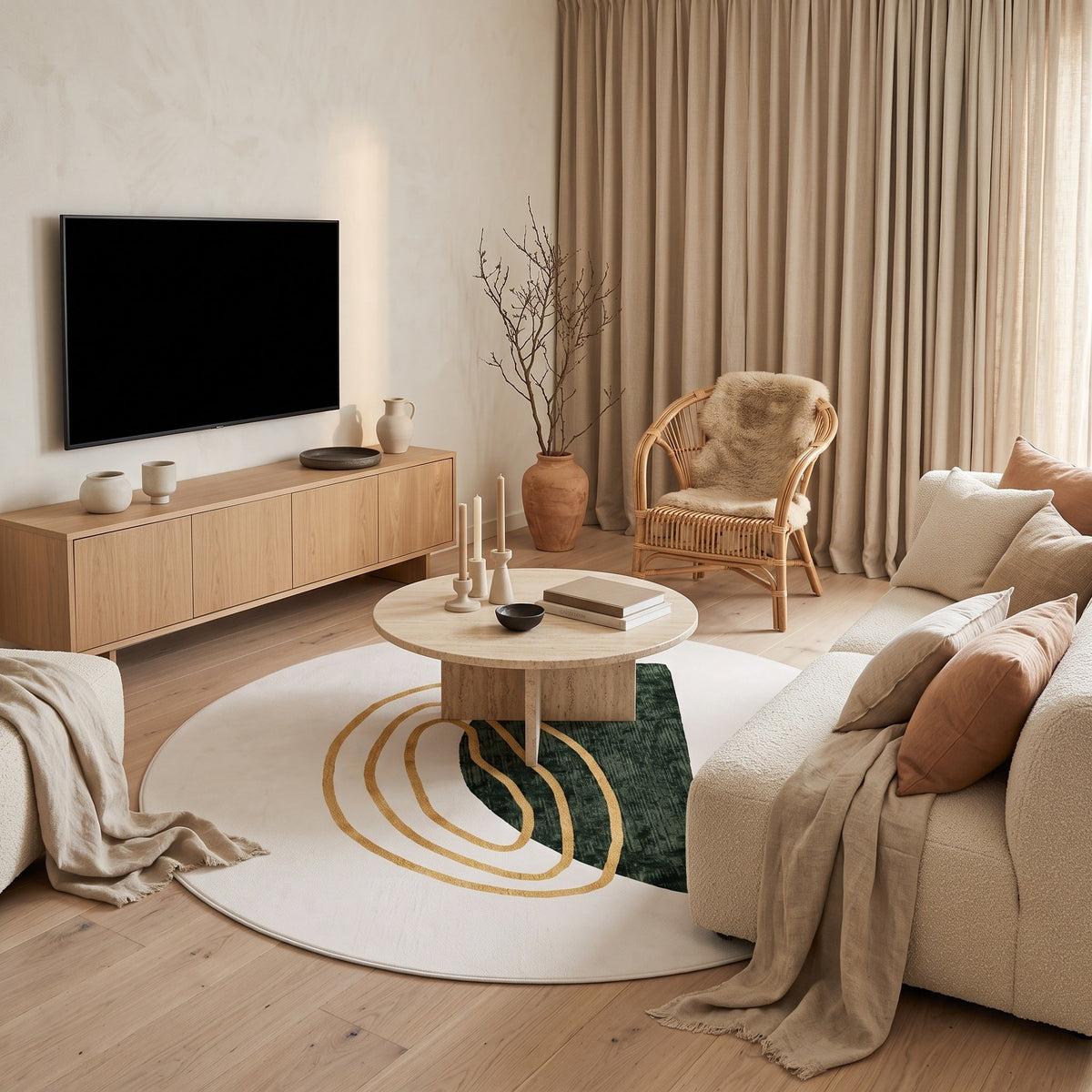 Tapis Salon Rond Aimé