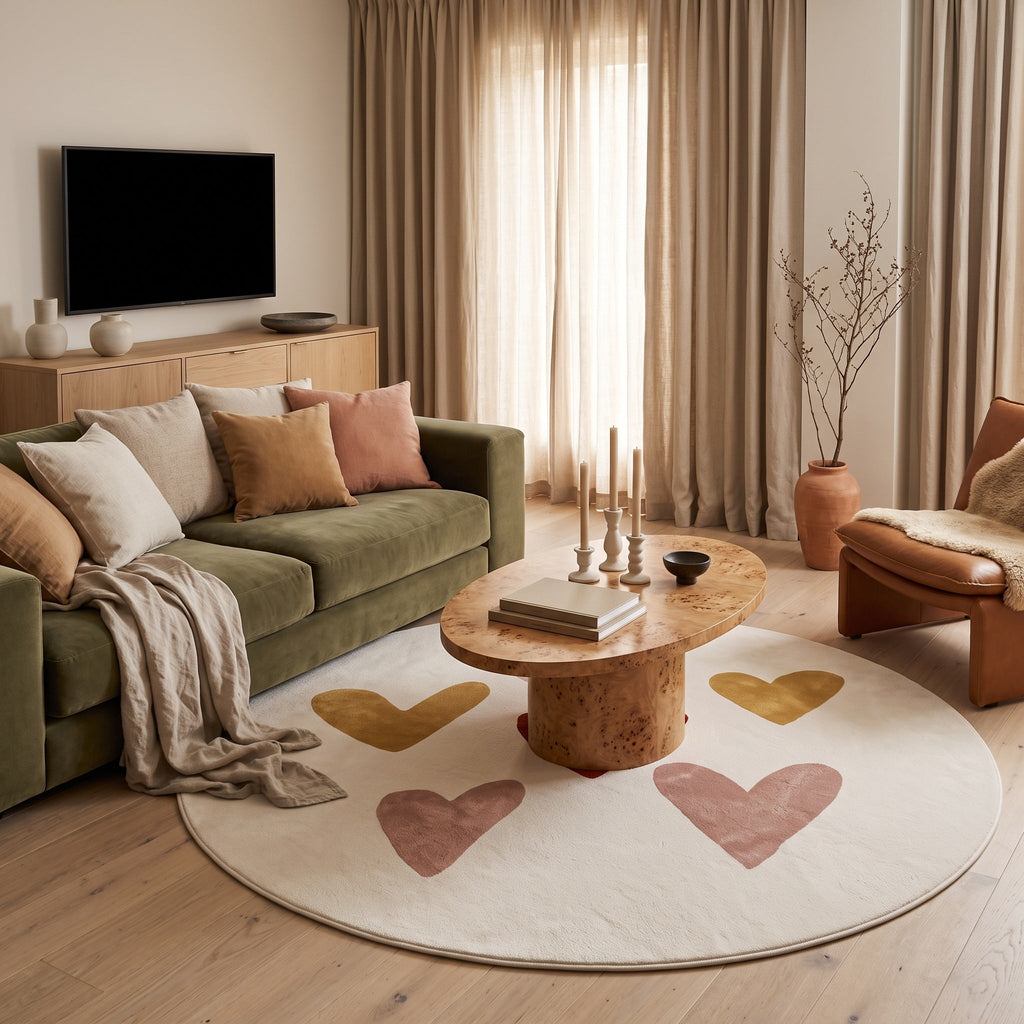 Tapis Salon Rond Alaric