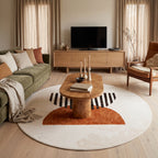 Tapis Salon Rond Aldric