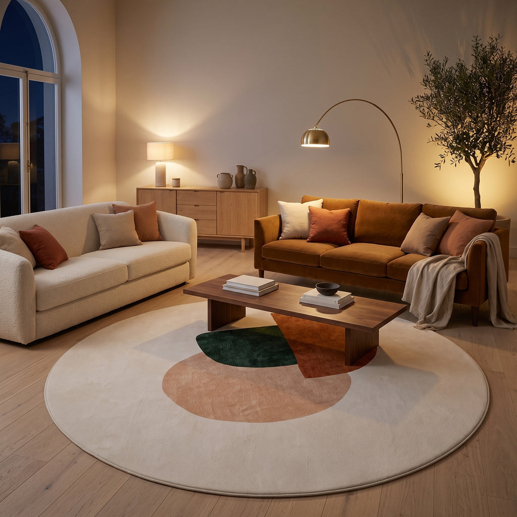Tapis Salon Rond Alix