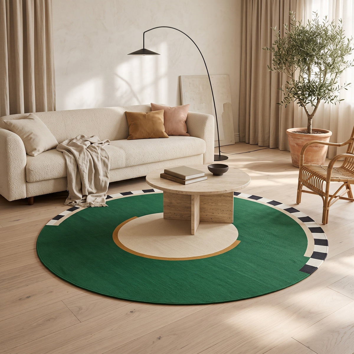 Tapis Salon Rond Hardouin