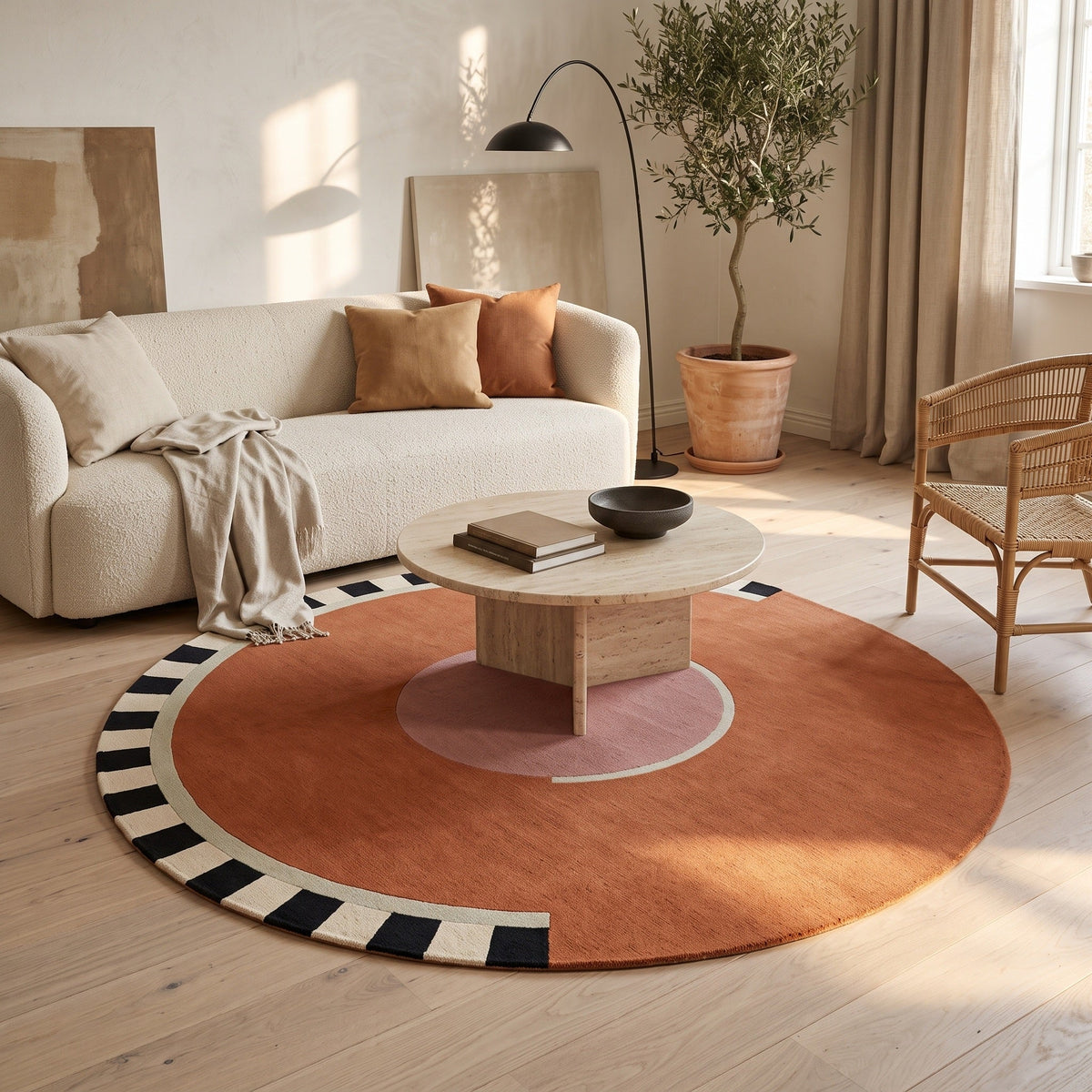 Tapis Salon Rond Honoré