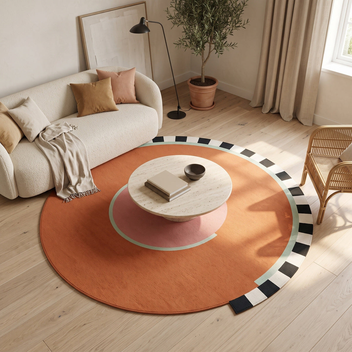 Tapis Salon Rond Honoré