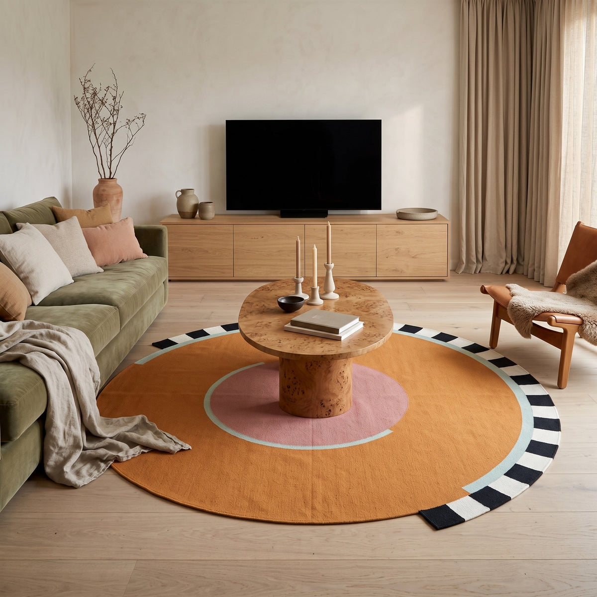 Tapis Salon Rond Honoré