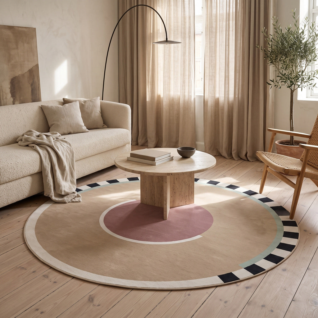 Tapis Salon Rond Hugonin