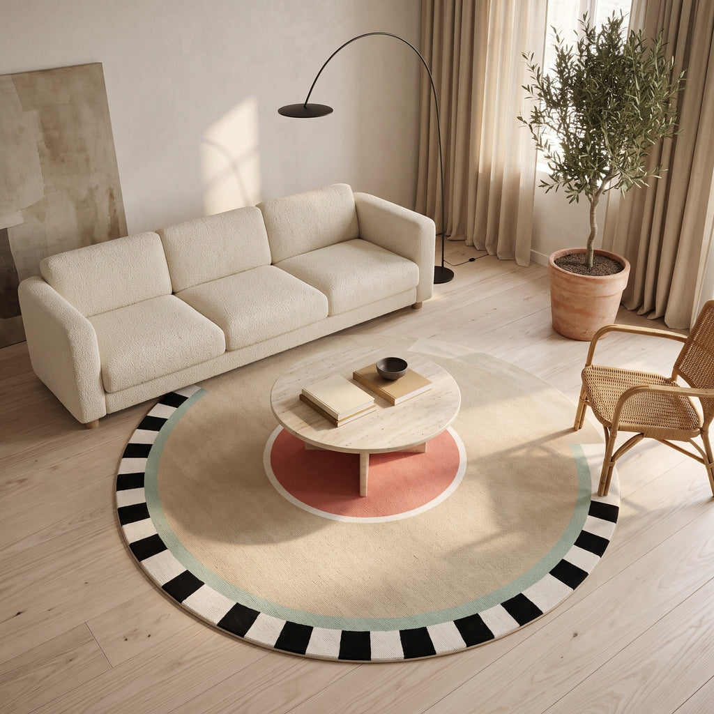 Tapis Salon Rond Hugonin