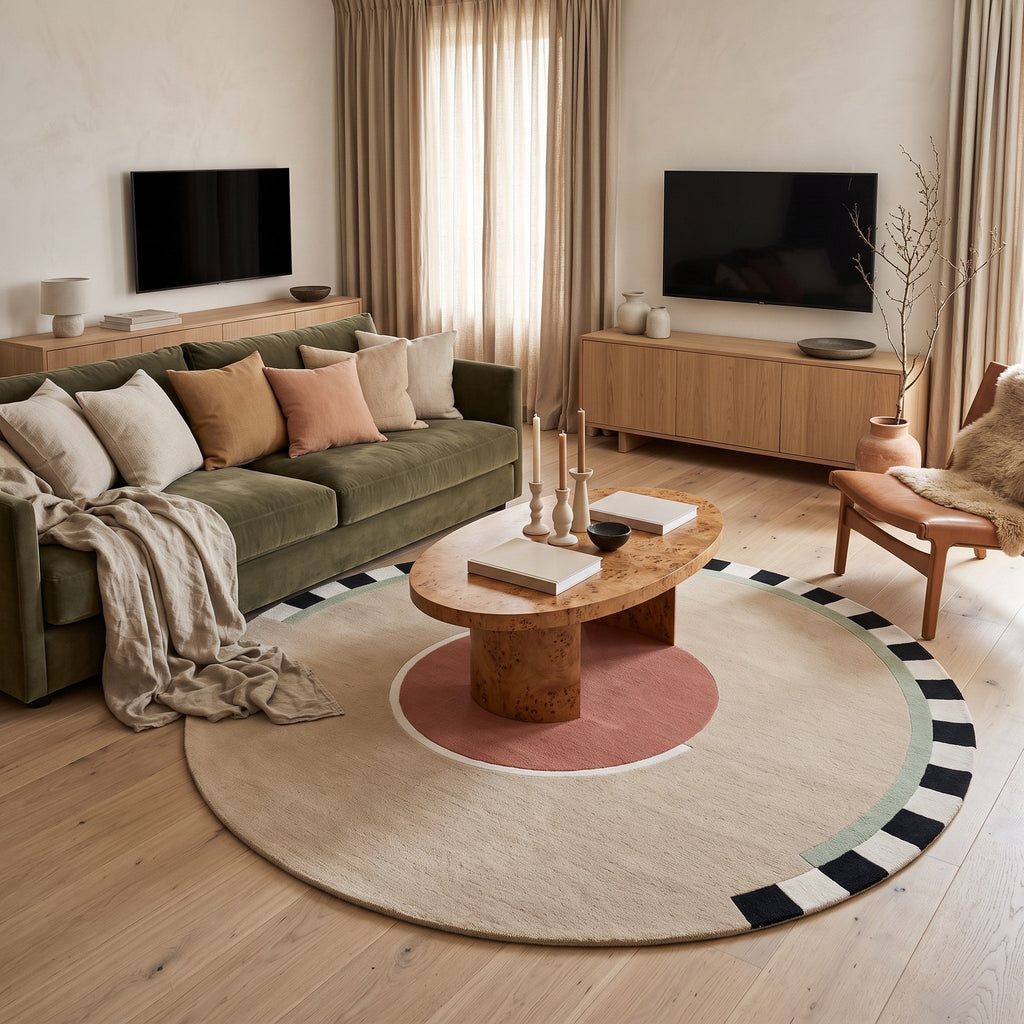 Tapis Salon Rond Hugonin