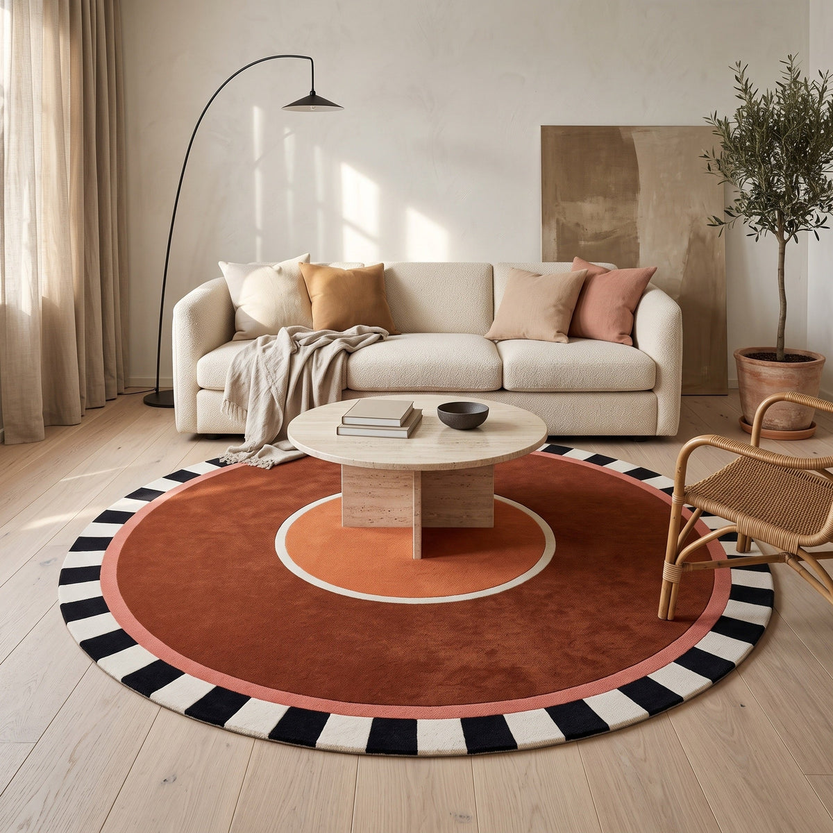 Tapis Salon Rond Iseult