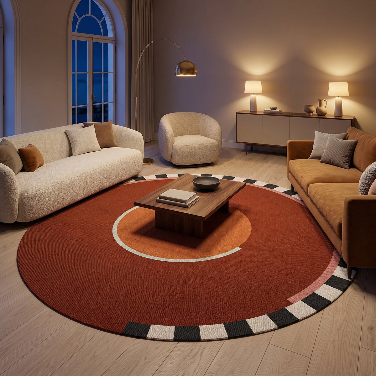 Tapis Salon Rond Iseult