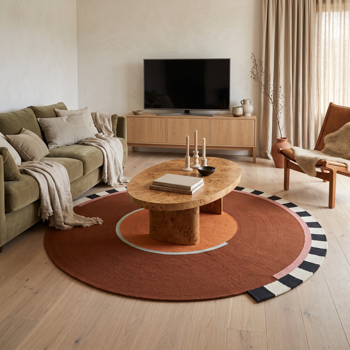 Tapis Salon Rond Iseult