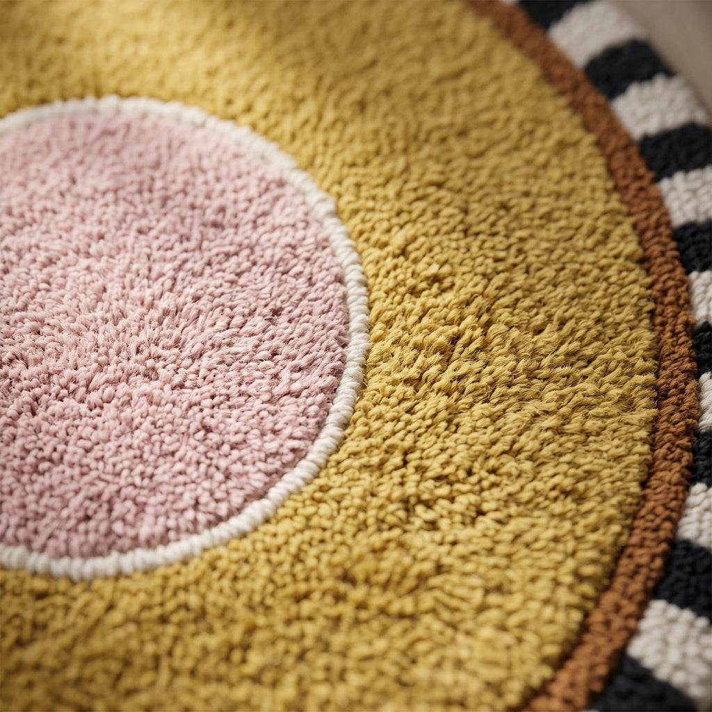Tapis Salon Rond Ivain