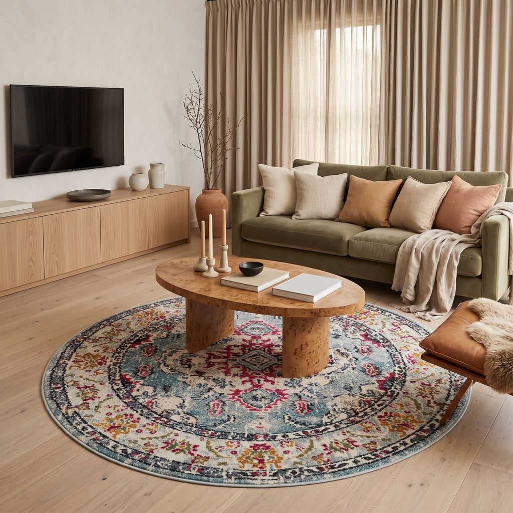 Tapis Salon Rond Kilien