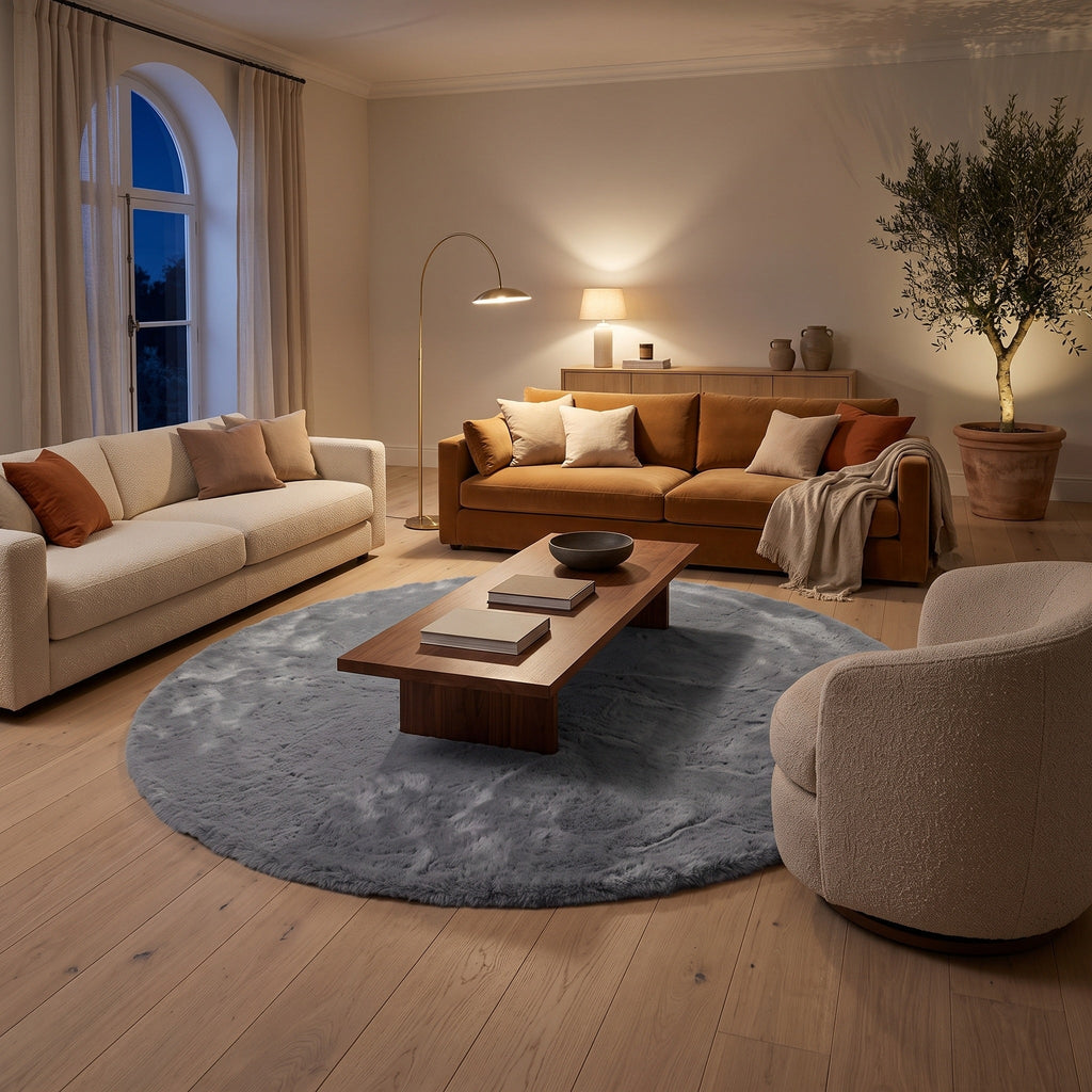 Tapis Salon Rond Manon
